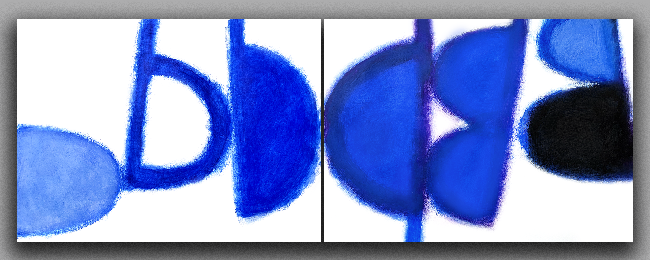 Zdvojení IV. - studie pro diptych / Gemination - study for a diptych